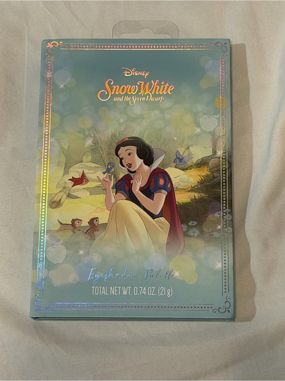Disney Snow White Eyeshadow Palette — Holographic Blue Artwork